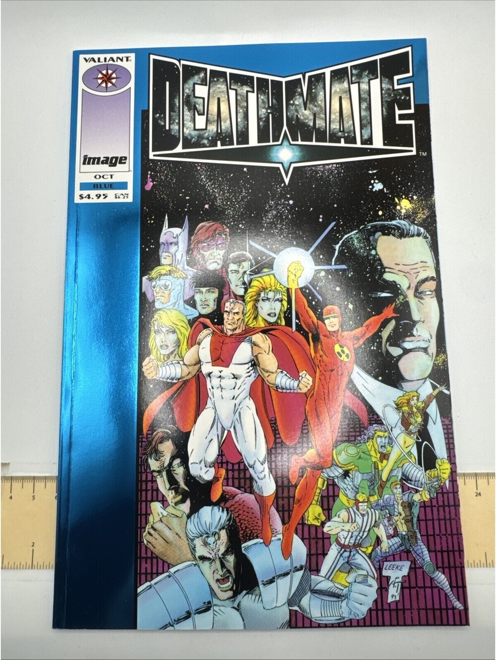 Valiant Comics Deathmate Chrome Blue Variant, October 1993